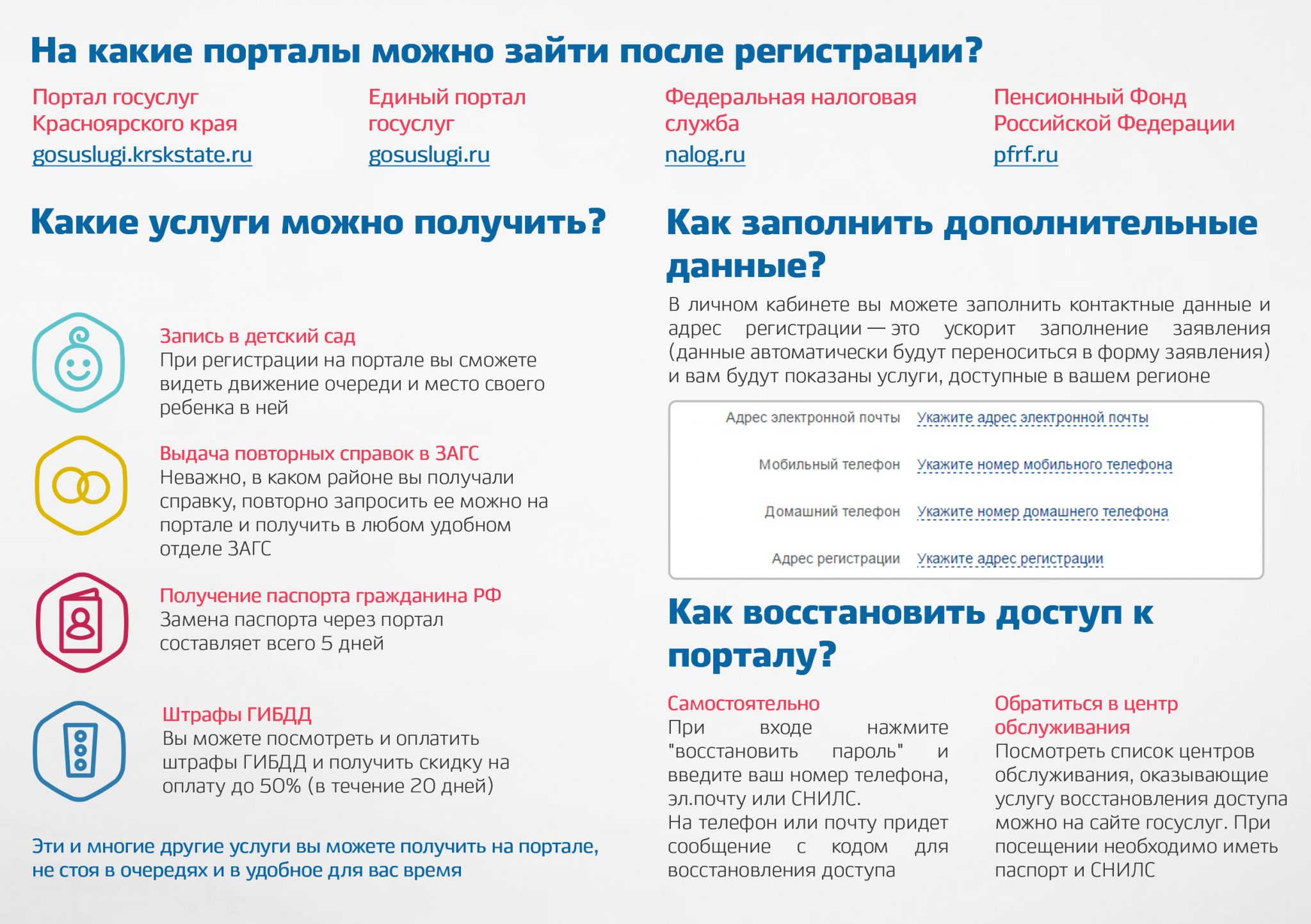 Госуслуги в электронной форме | КГБУ СО Центр семьи 